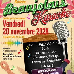 Soirée Beaujolais et karaoké