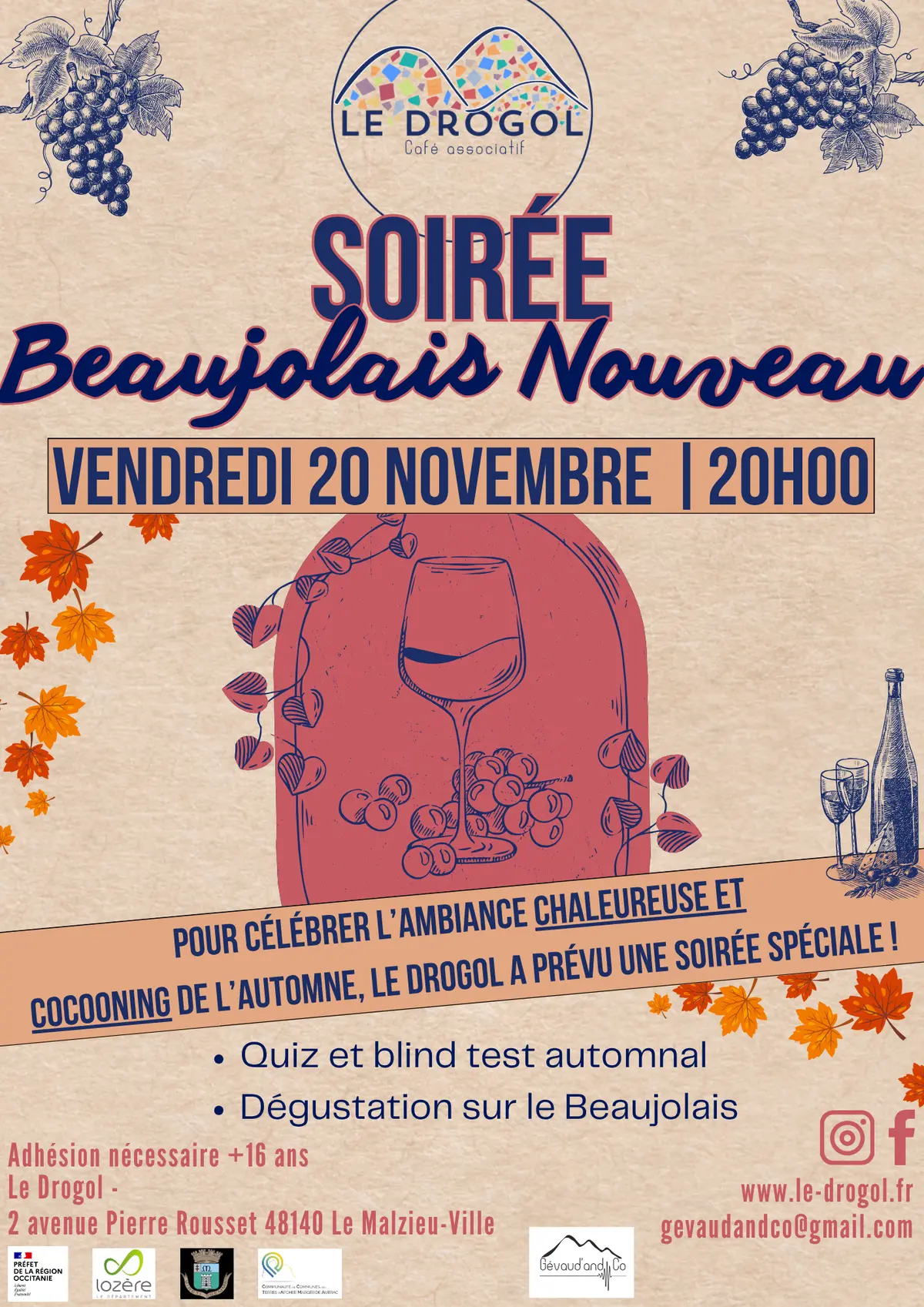 Soirée Beaujolais Nouveau