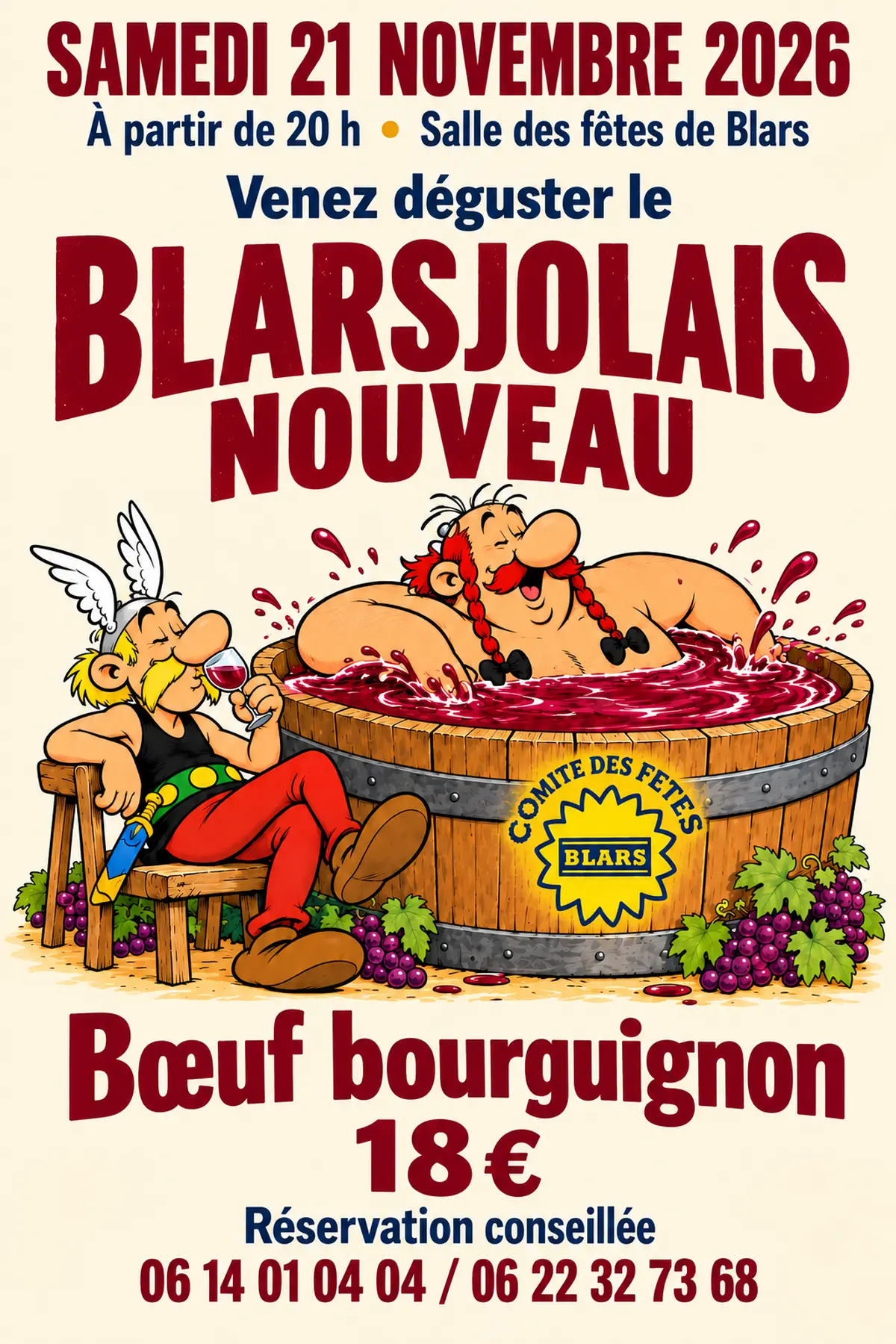 Soirée Blarsjolais nouveau !