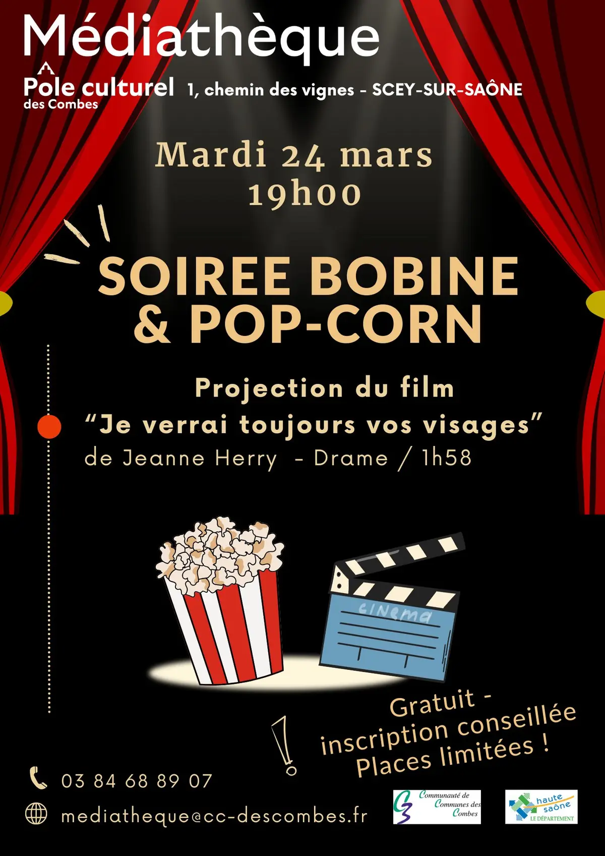 Soirée Bobine et Pop Corn