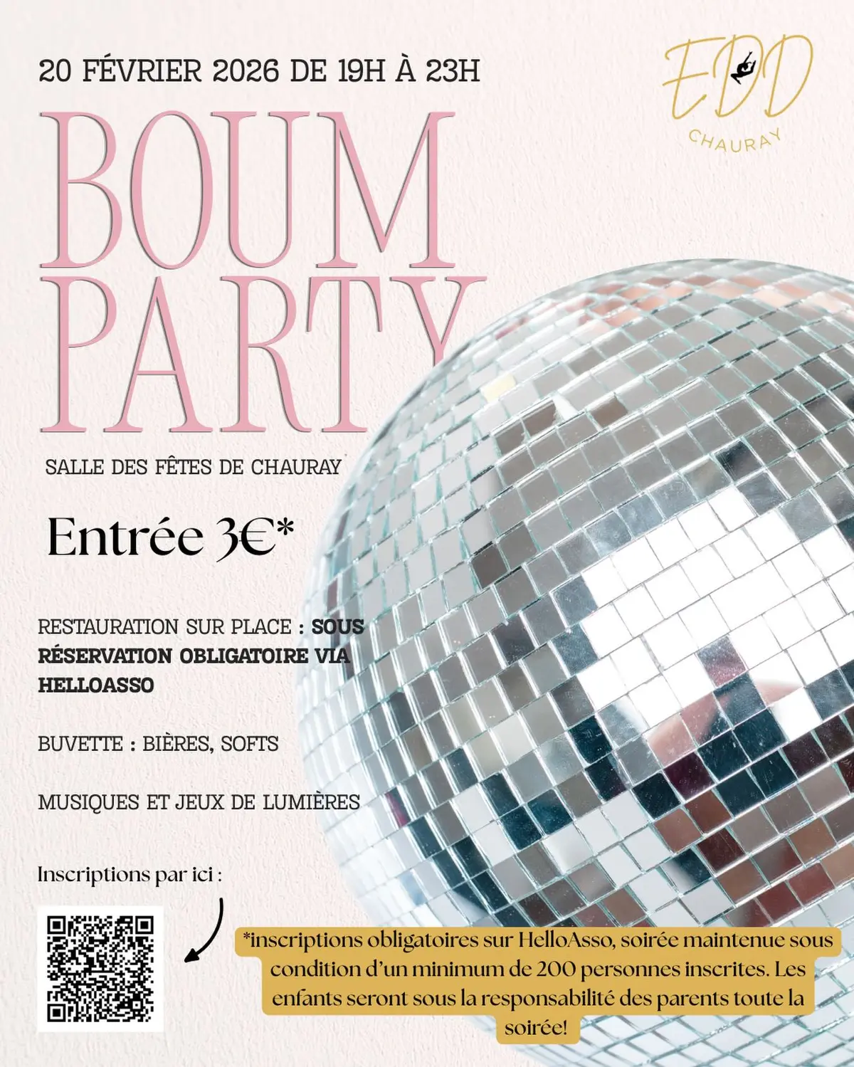 Soirée Boum Party à Chauray