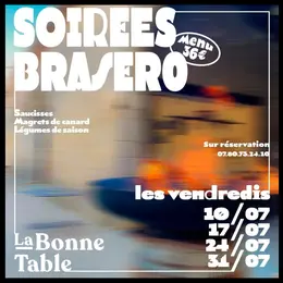 Soirée brasero à La Bonne table