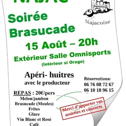 Soirée brasucade à Najac !