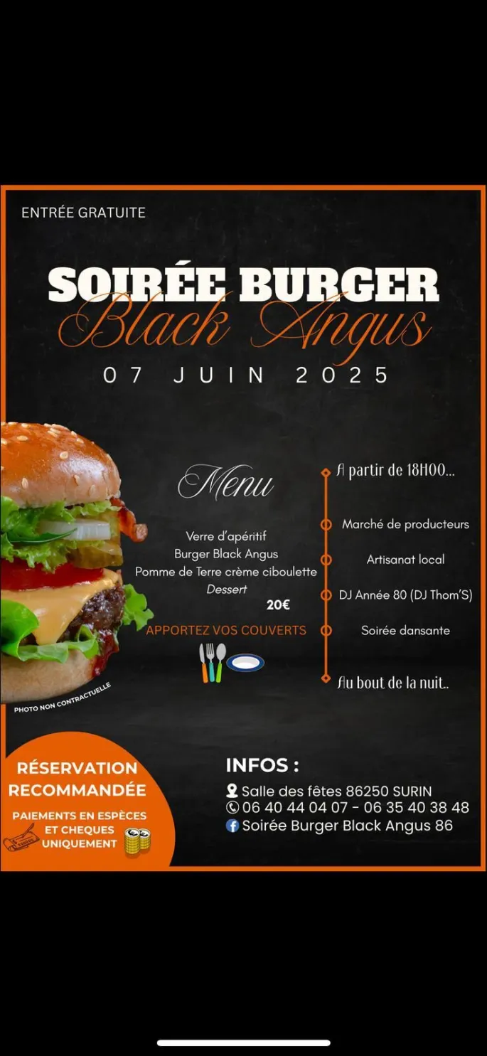 Soirée Burger Black Angus