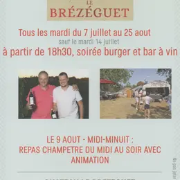 Soirée burger et bar à vin au Château Le Brézéguet