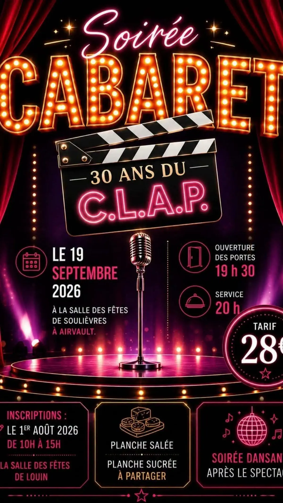 Soirée Cabaret - 30 ans du C.L.A.P