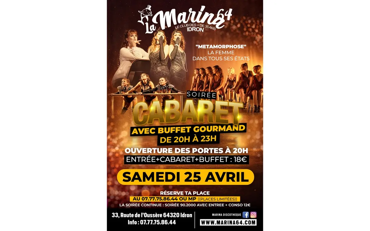 Soirée Cabaret avec la troupe Métamorphose