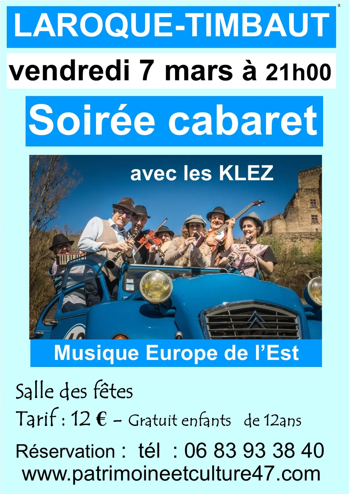 Soirée cabaret musical Les KLEZ