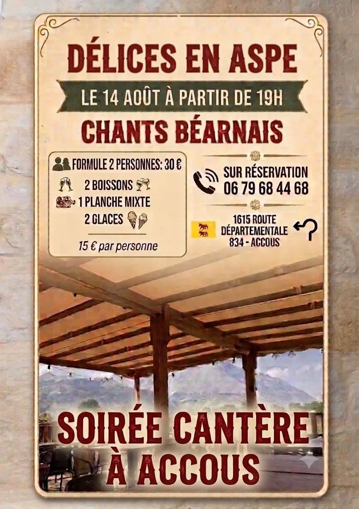 Soirée cantère