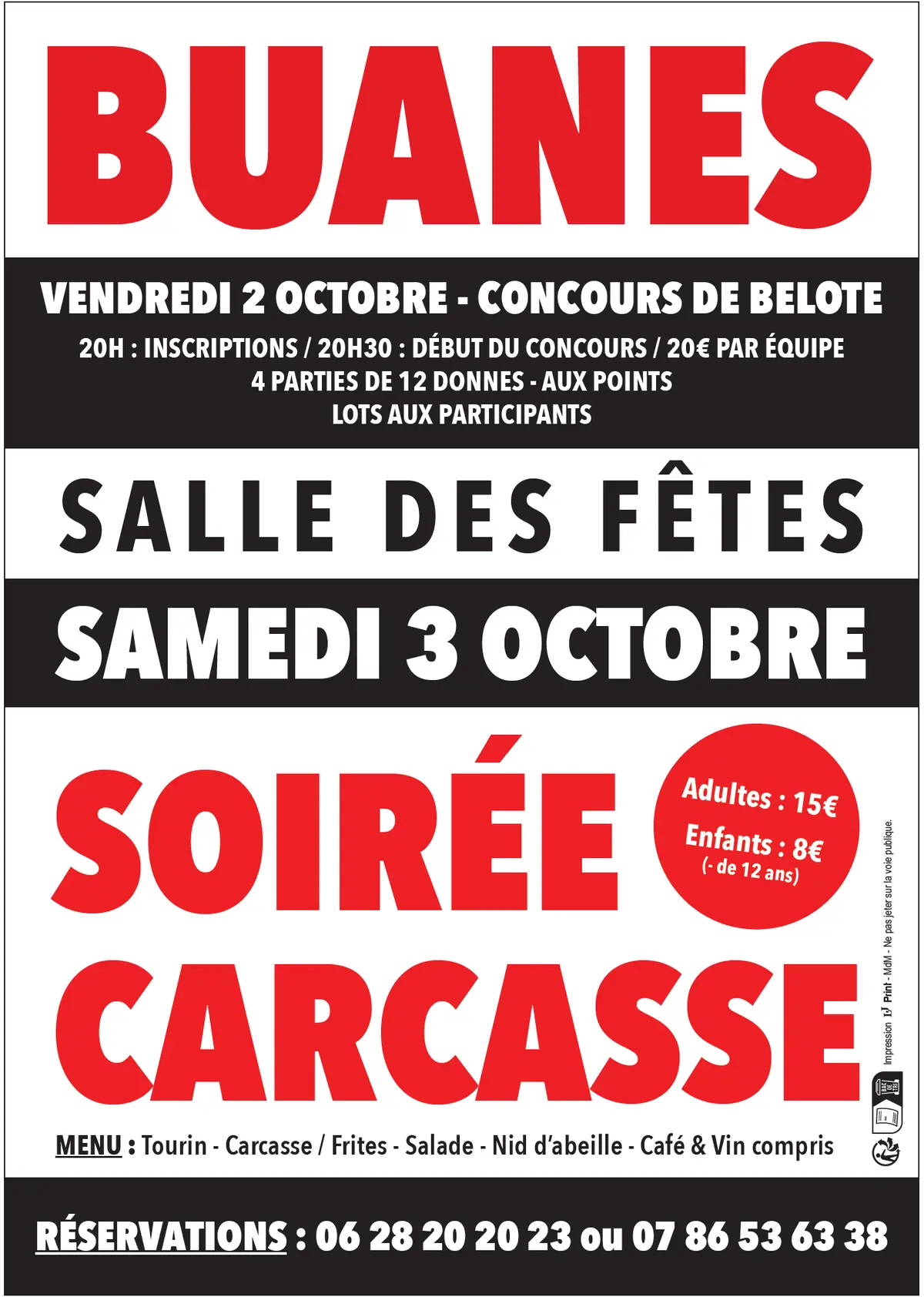 Soirée carcasses