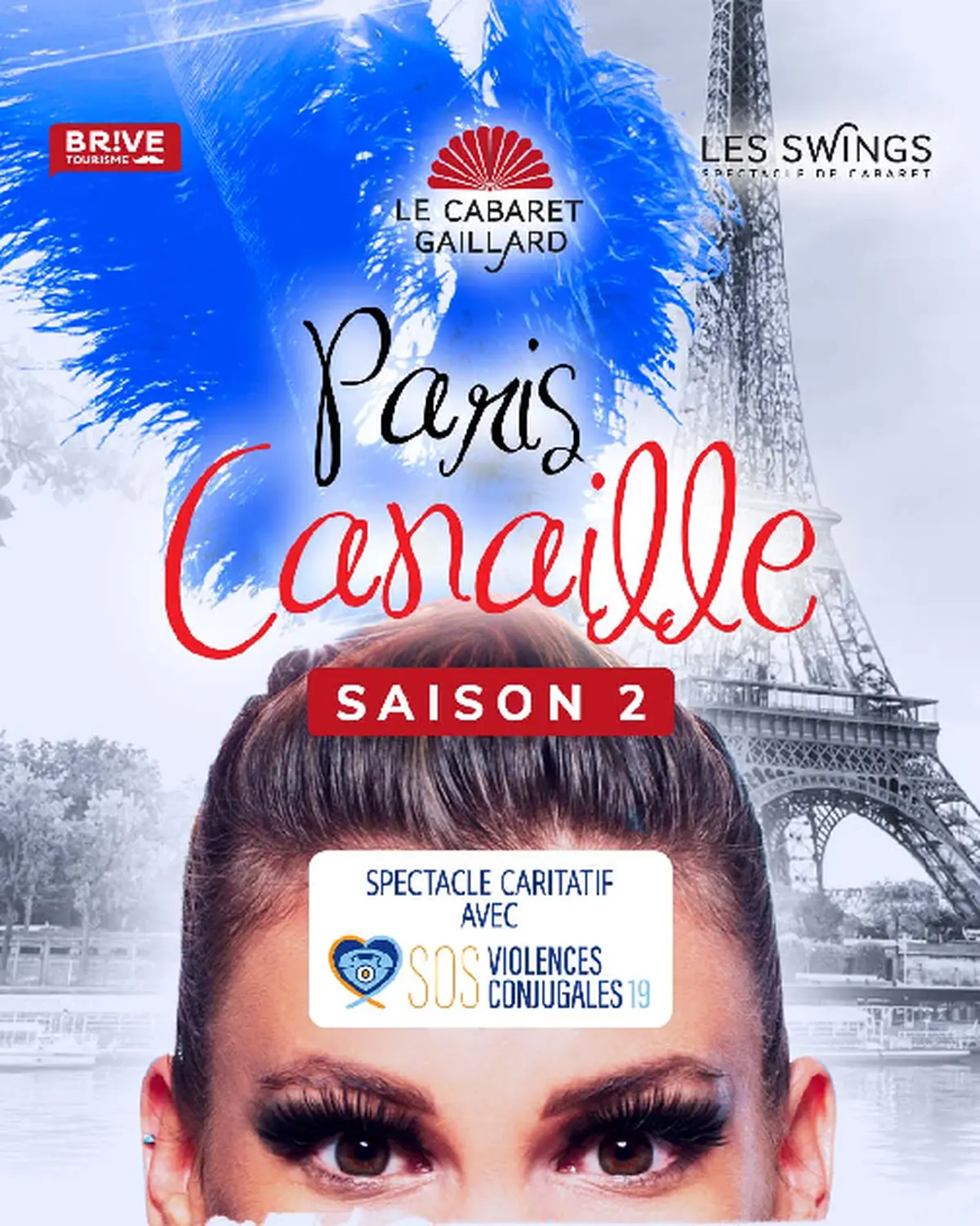 Soirée caritative SOS violences 19-Paris Canaille-Cabaret les Swings-diner spectacle (Le Cabaret Gaillard)