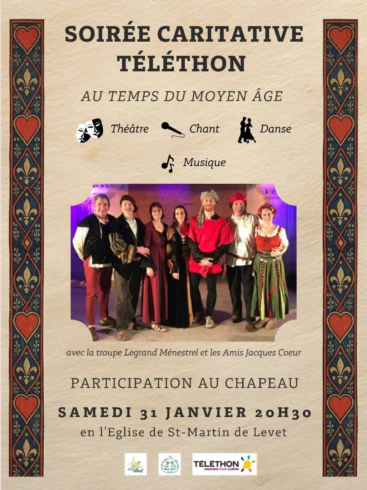 Soirée caritative Téléthon - Au temps du Moyen-Âge