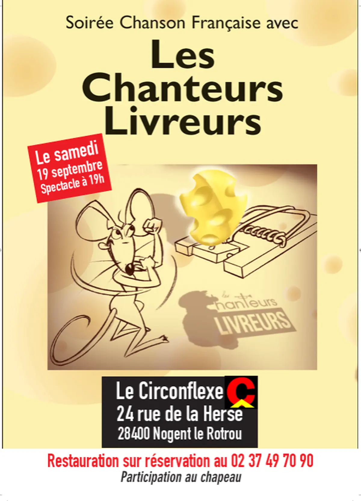 Soirée Chanson Française au Circonflexe