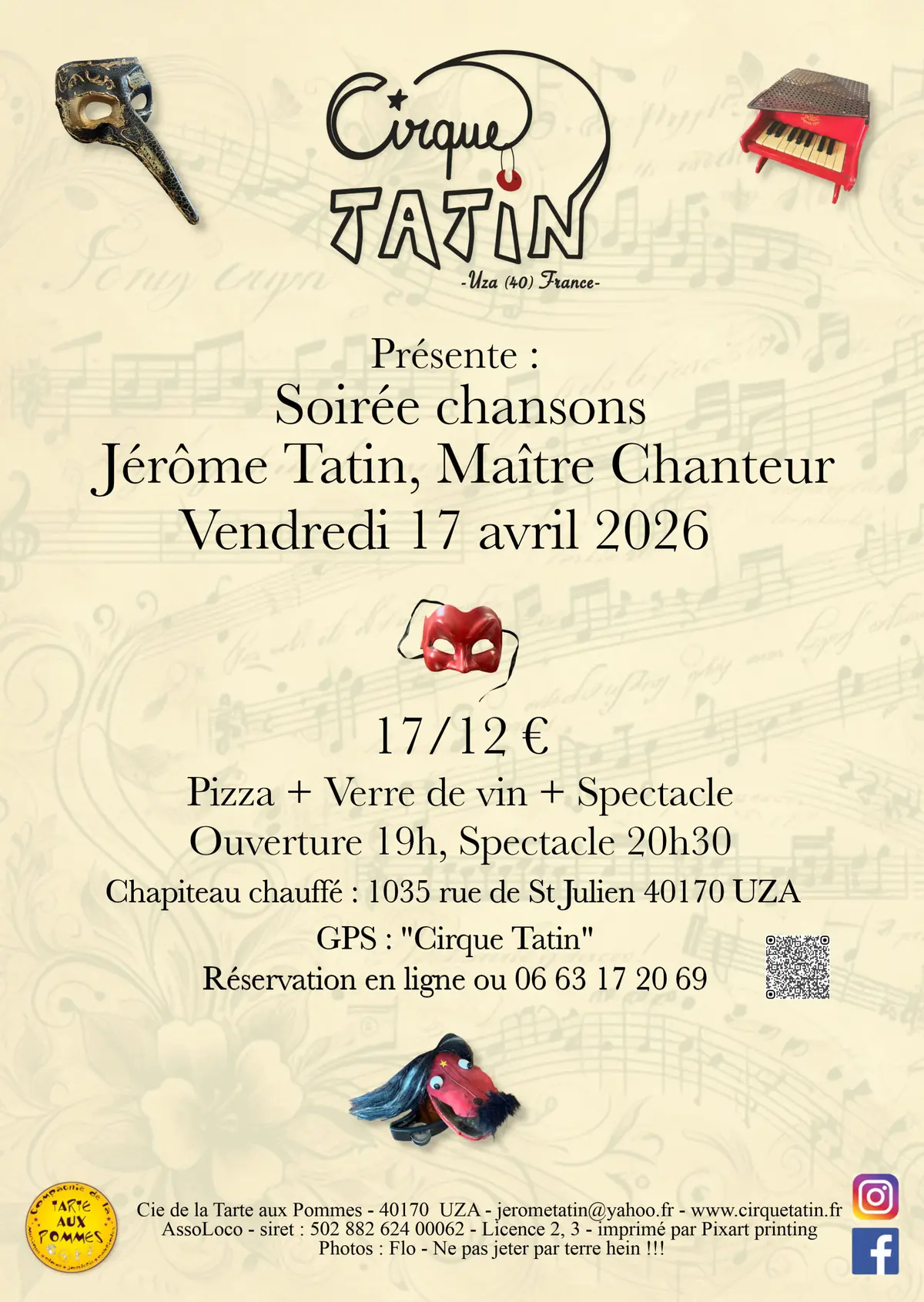 Soirée chansons au Cirque Tatin