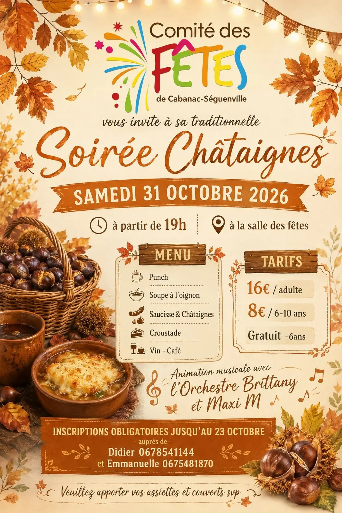 Soirée Châtaignes