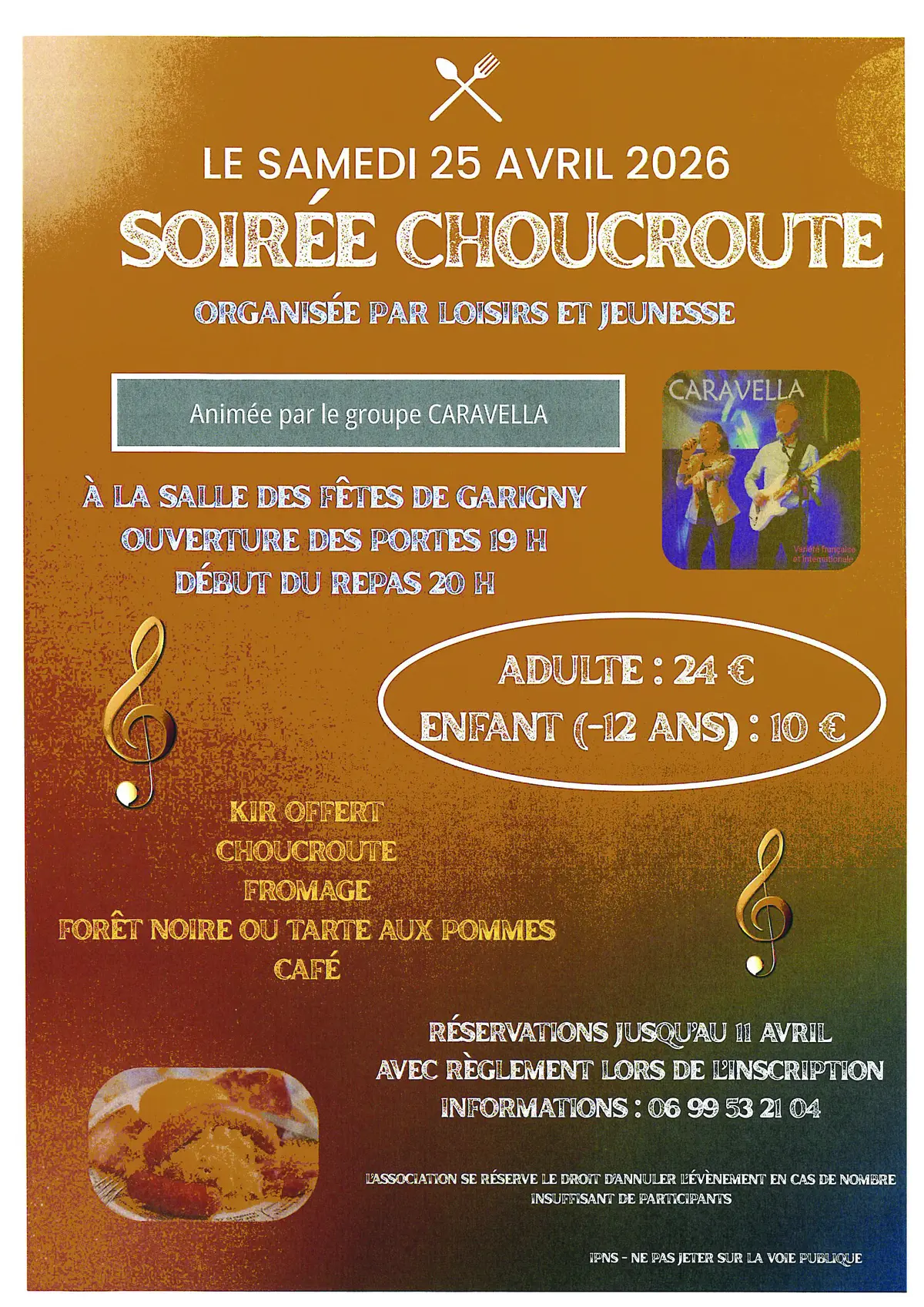 Soirée Choucroute