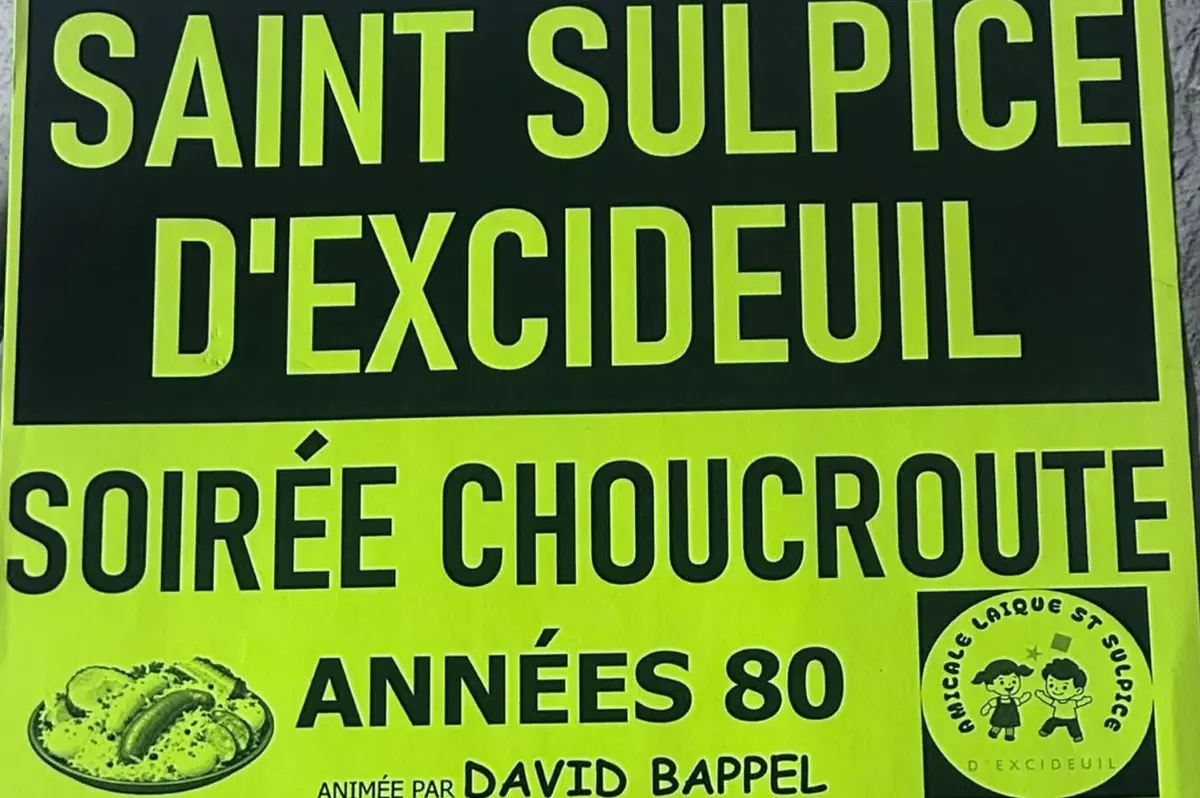 Soirée choucroute années 80