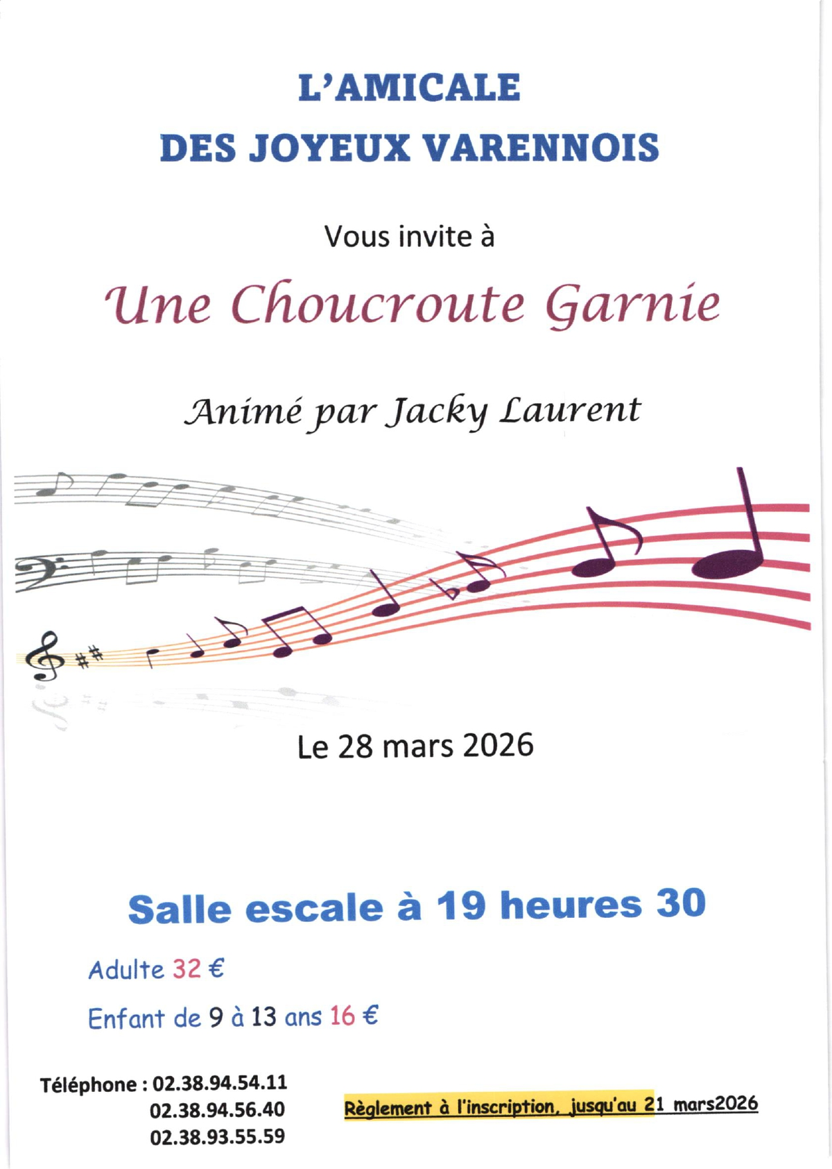 Soirée choucroute garnie