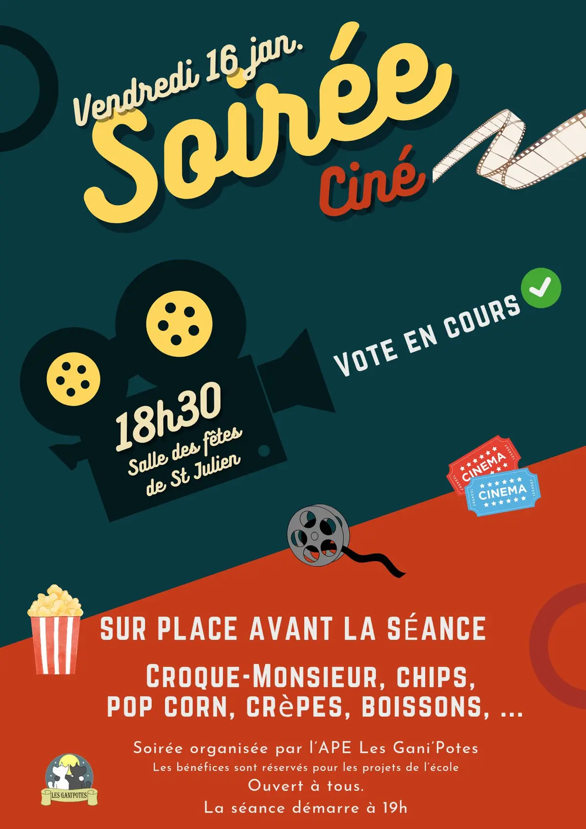 Soirée ciné à Saint-Julien-Beychevelle