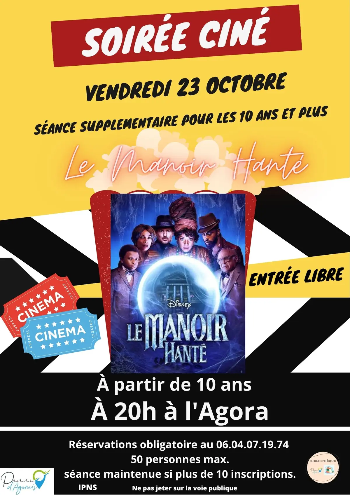 Soirée ciné : Le Manoir Hanté