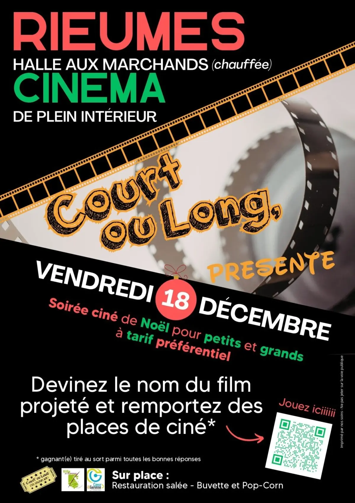 Soirée Cinéma De Plein Intérieur : Fêtons Noël à La Halle Aux Marchands !