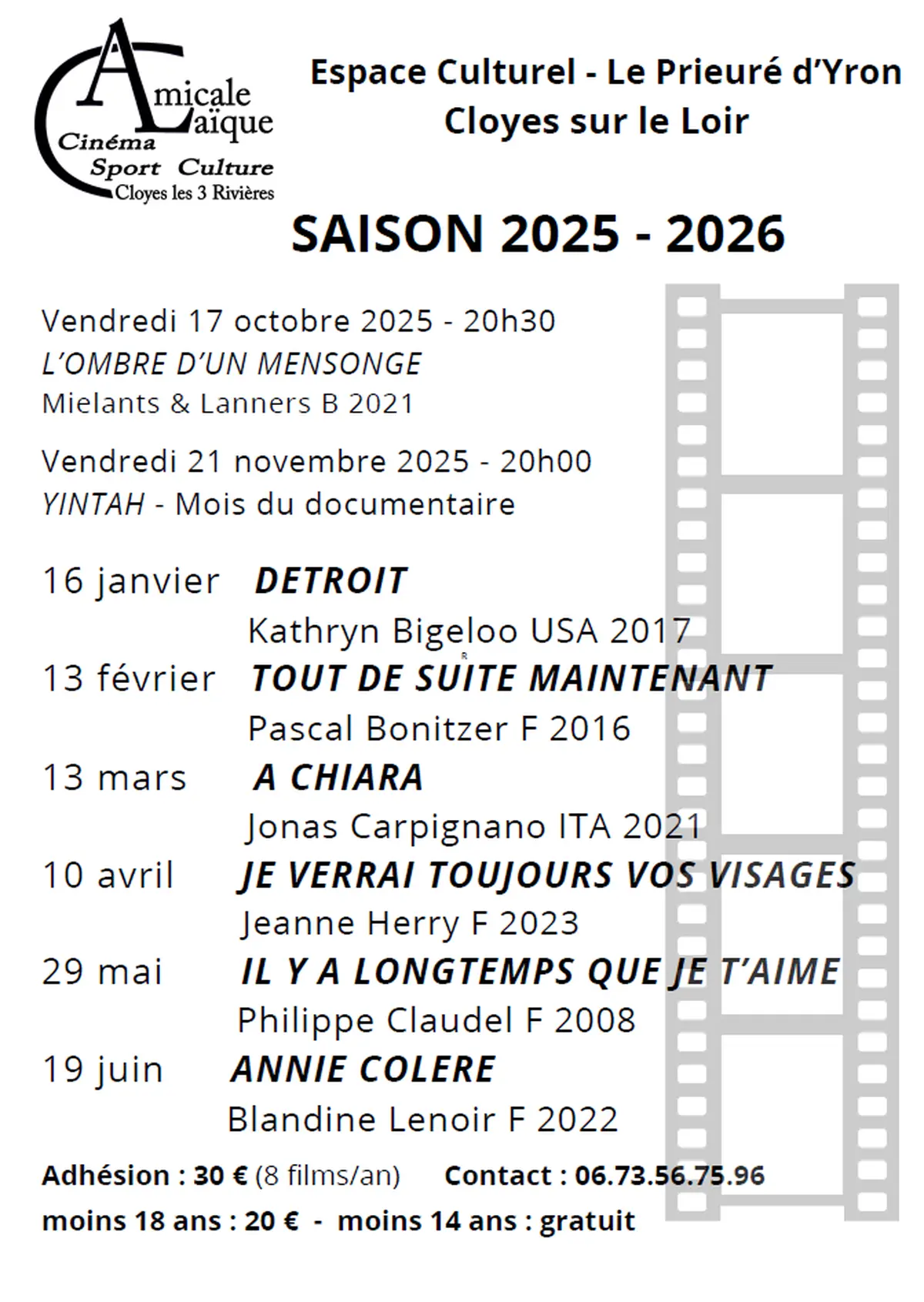 Soirée cinéma - Je verrai toujours vos visages