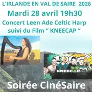Soirée CinéSaire : Concert Leen Ade Celtic Harp suivi du film KNEECAP
