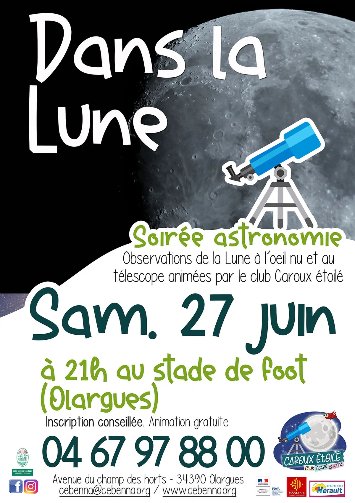 Soiree Club Astro : Dans La Lune !