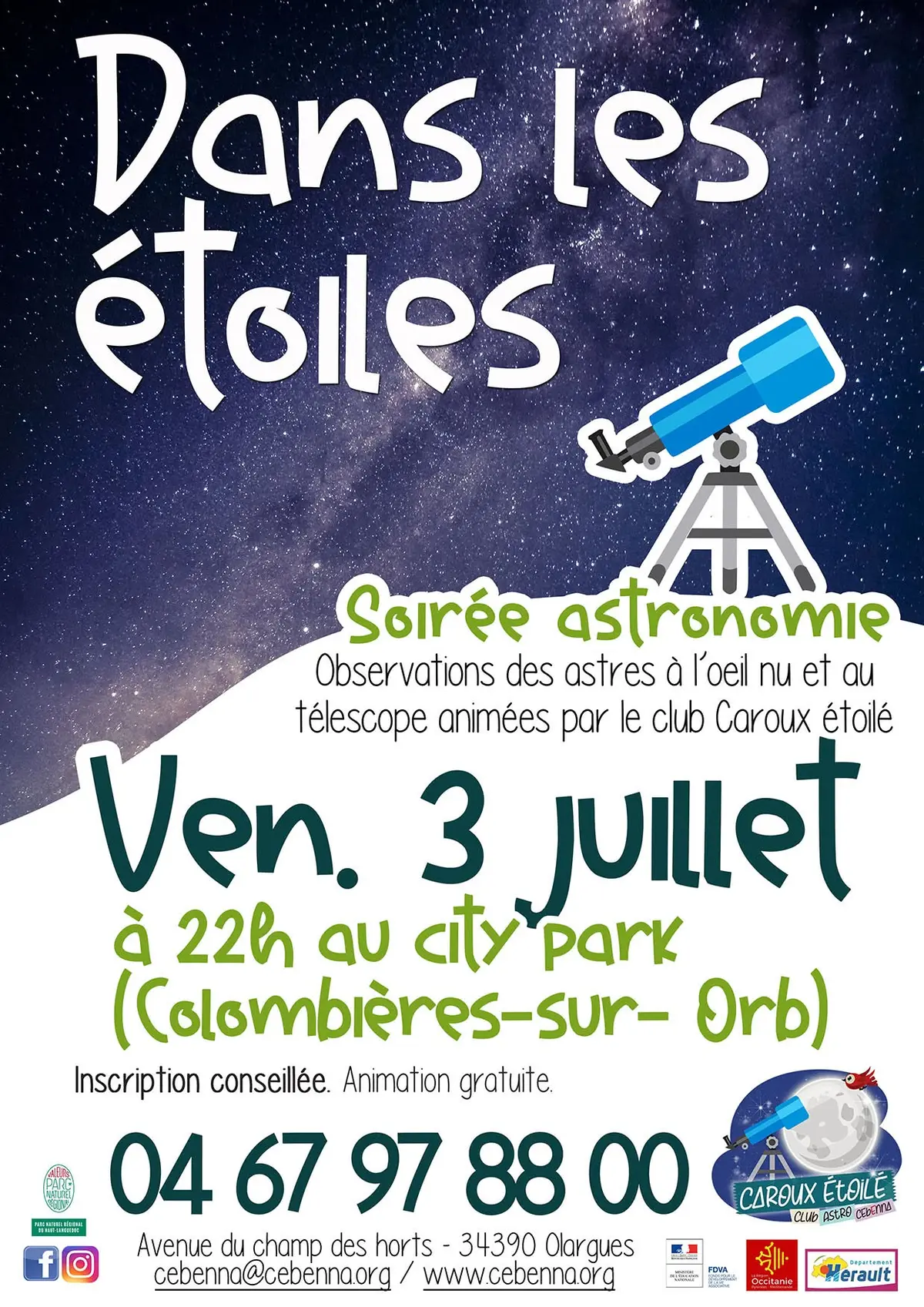 Soiree Club Astro : Dans Les Etoiles