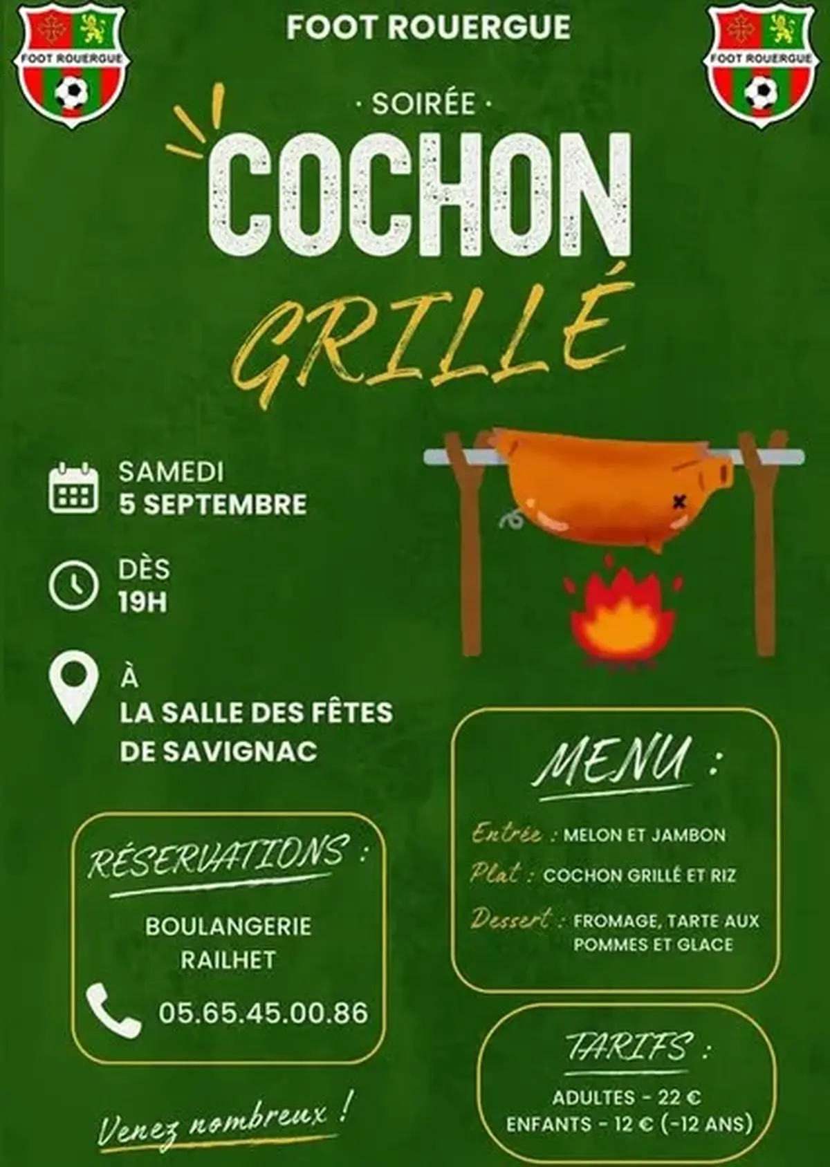 Soirée cochon grillé