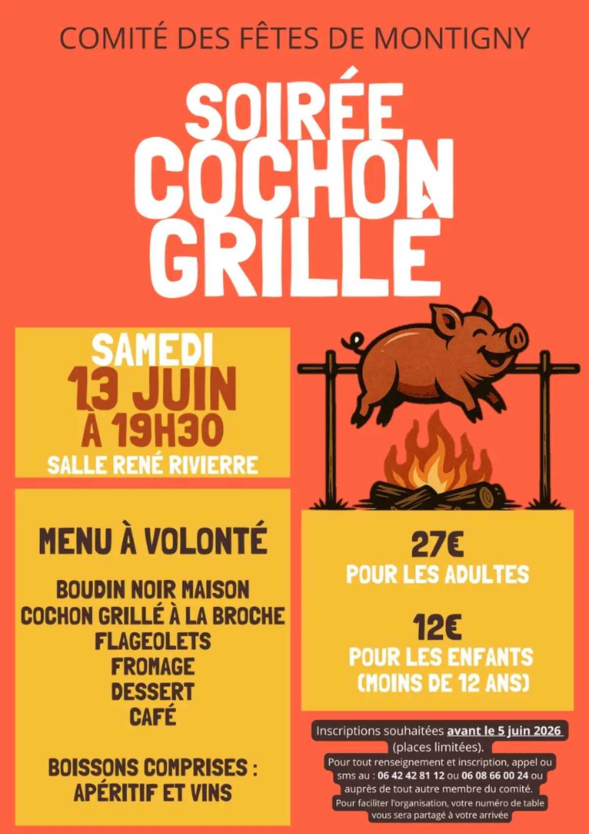 soirée cochon grillé
