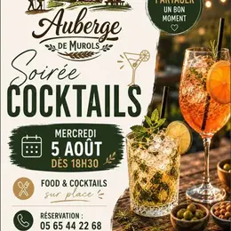 Soirée cocktails à l'Auberge de Murols