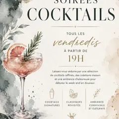 Soirée cocktails à la Monarde