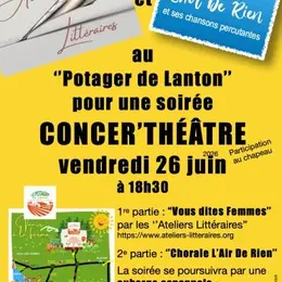 Soirée concer'théatre au potager de lanton