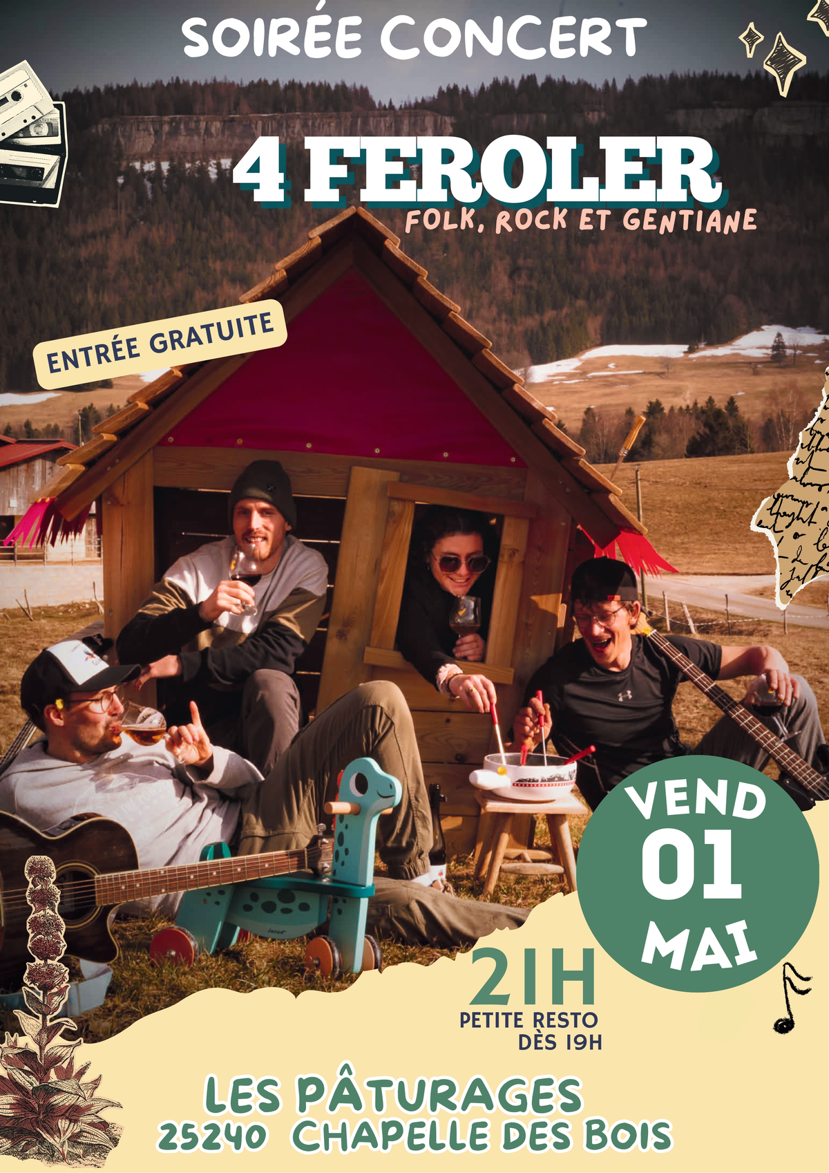Soirée Concert : 4Feroler