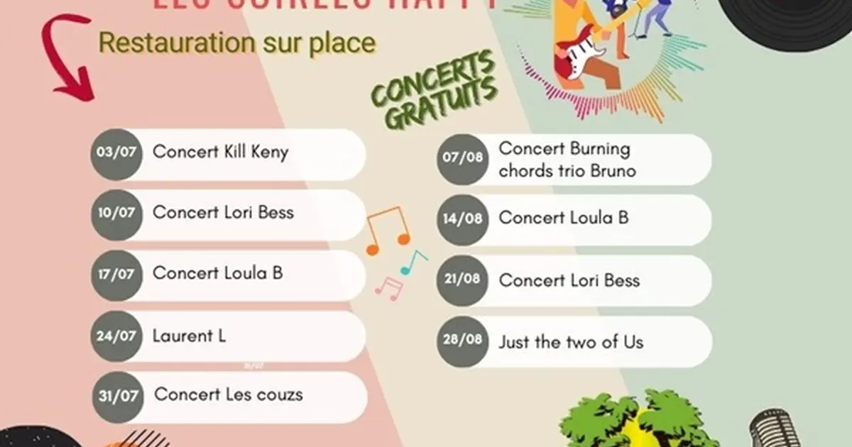 Soirée concert à Happy Forest