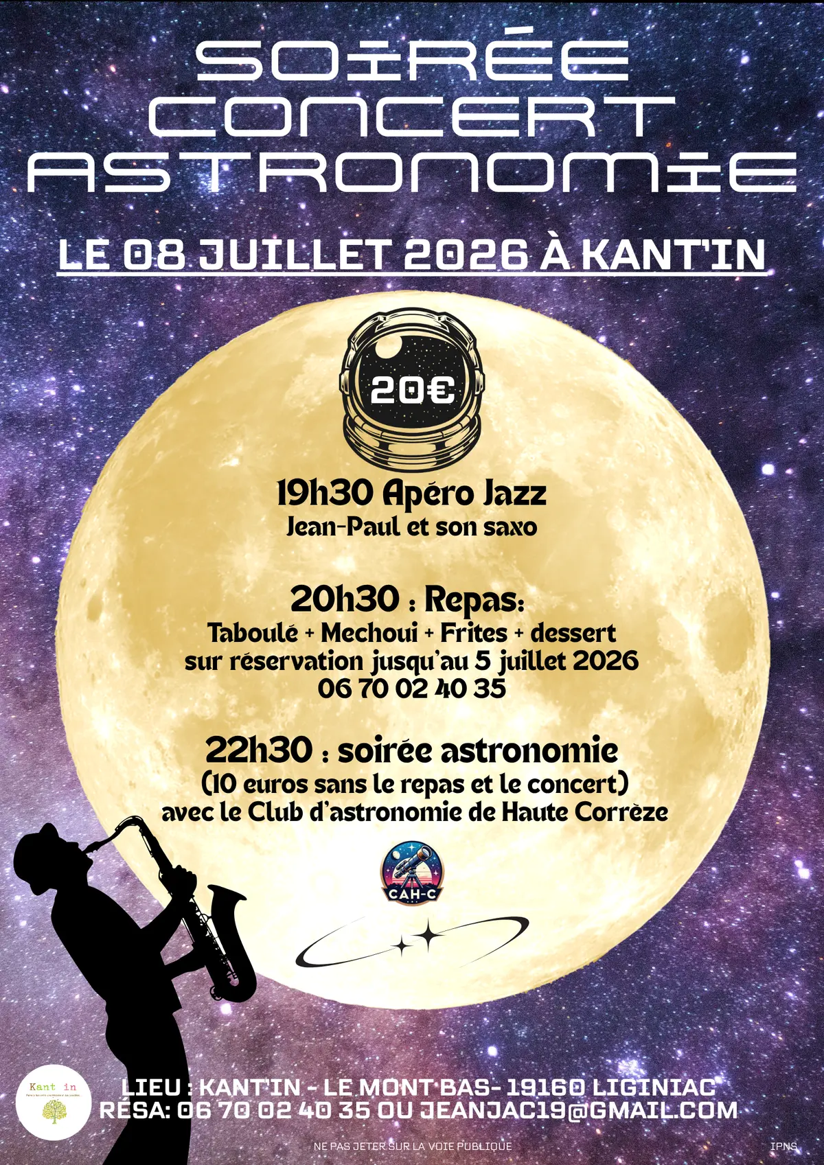 Soirée concert astronomie