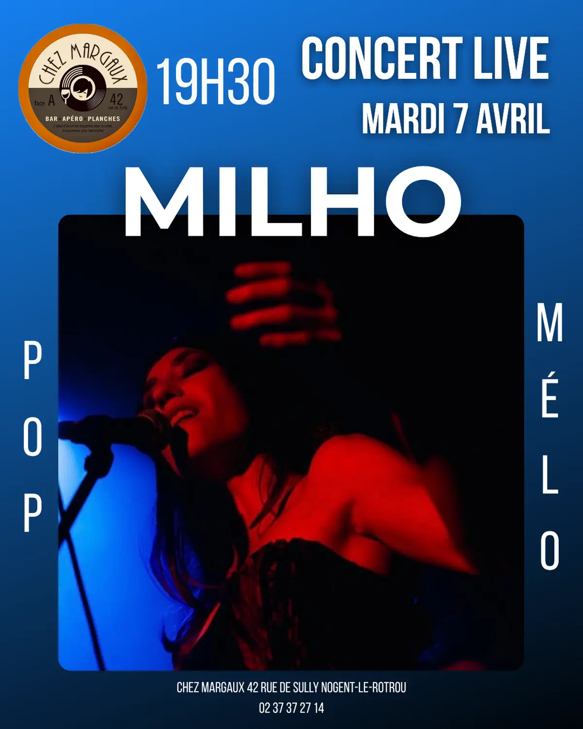 Soirée concert chez Margaux avec Milho