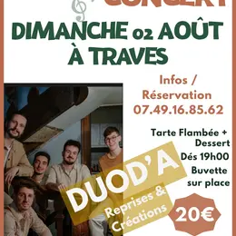 Soirée Concert Duod'A à Traves