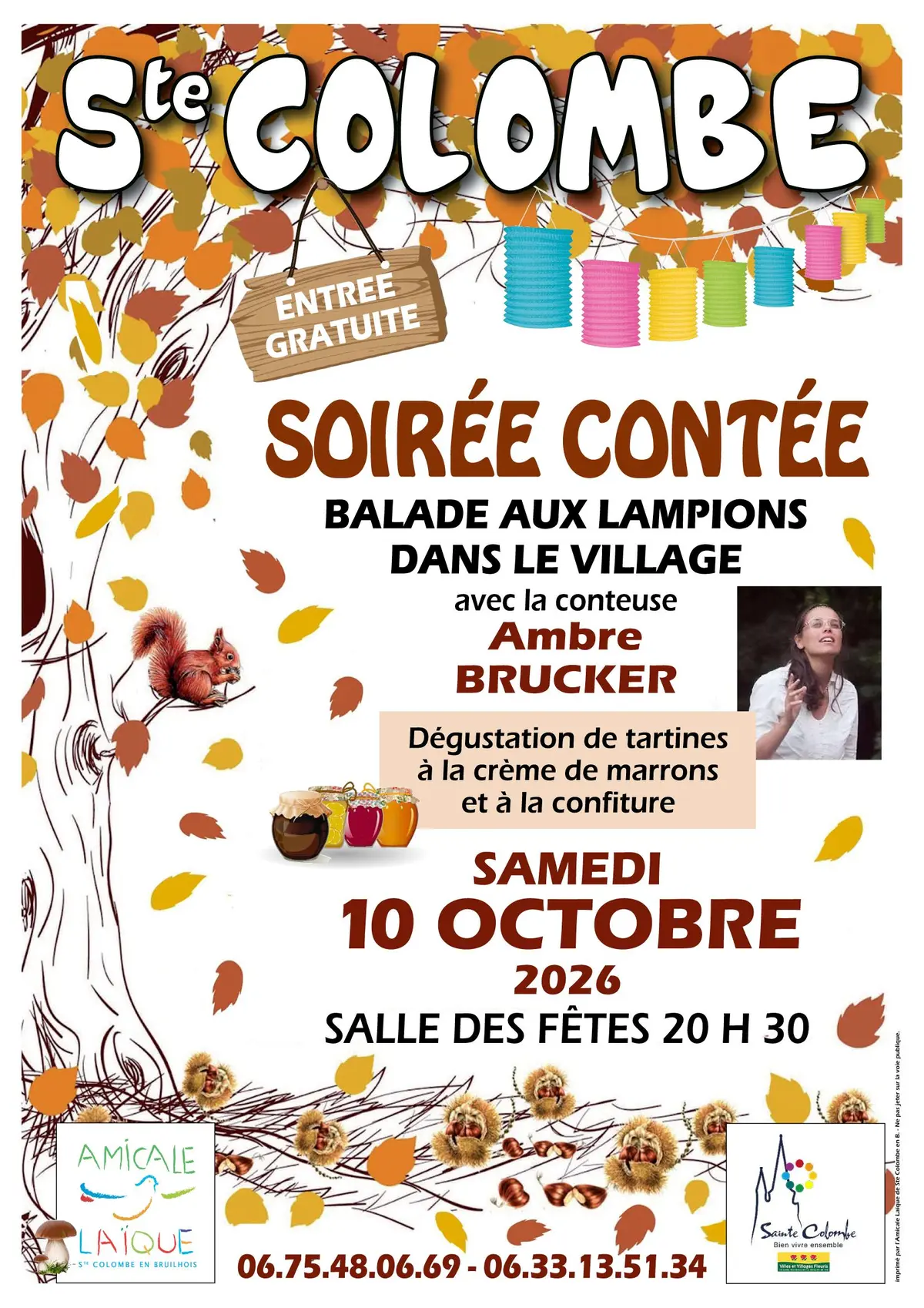Soirée contée à Sainte-Colombe-en-Bruilhois