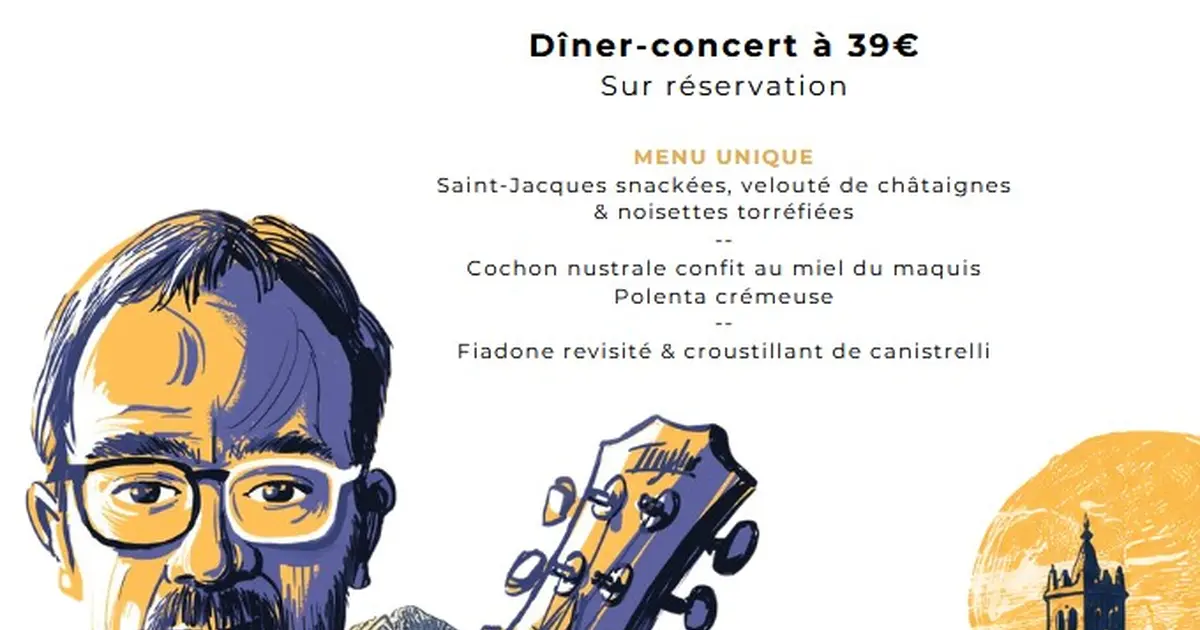 Soirée corse avec Denis Dutheil au Viguier du Roy de Figeac