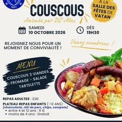 Soirée couscous du SC Vatan