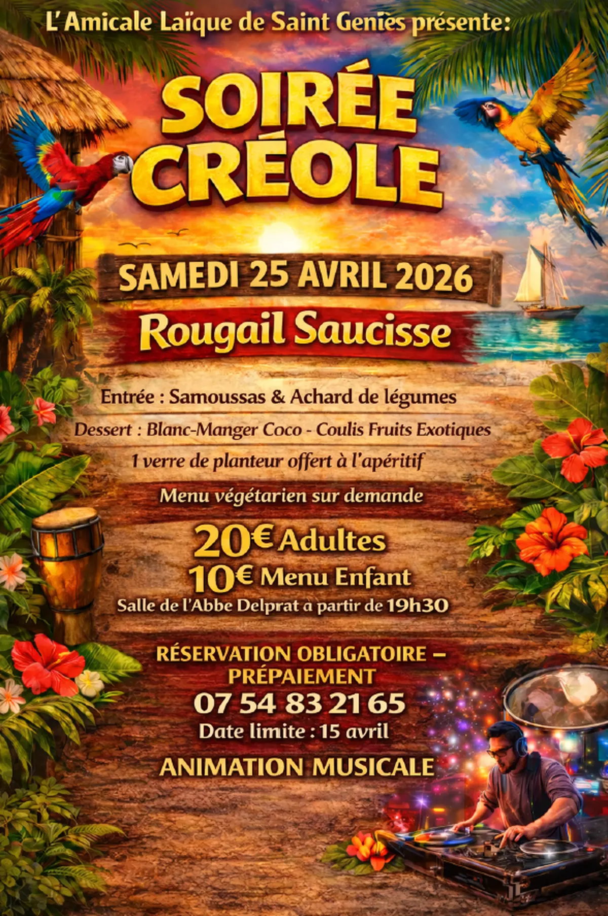 Soirée créole - Saint-Geniès