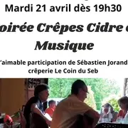 Soirée crêpes, cidre et musique