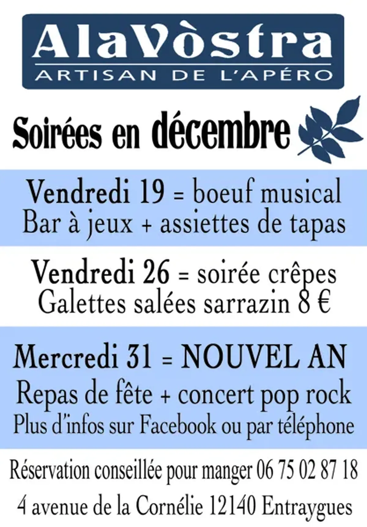 Soirée crêpes en musique