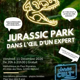 Soirée Cult’ : Jurassic Park dans l’œil d’un expert !