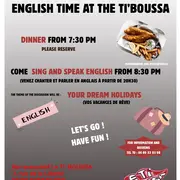 Soirée culturelle anglaise English time at the Ti'Boussa
