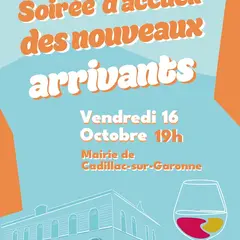 Soirée d'accueil des nouveaux arrivants