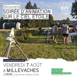 Soirée d'animation sur le ciel étoilé