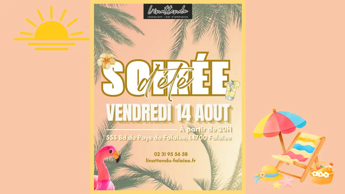 Soirée d'été à l'Inattendu Falaise